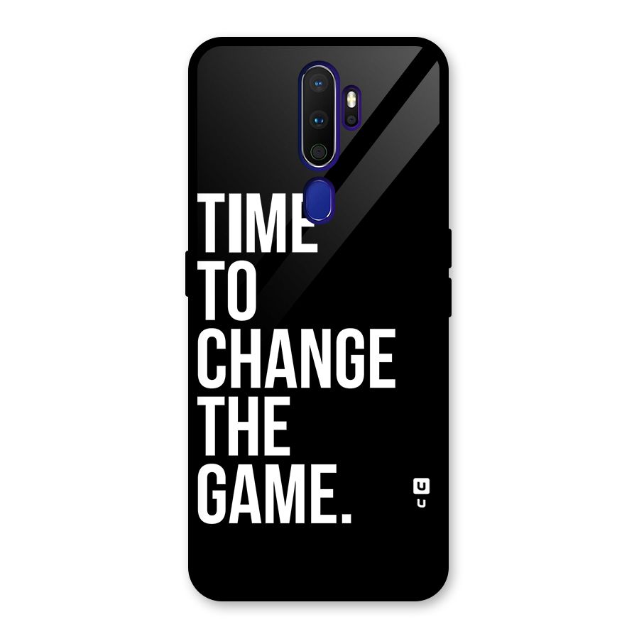Time to Change the Game Glass Back Case for Oppo A9 (2020)