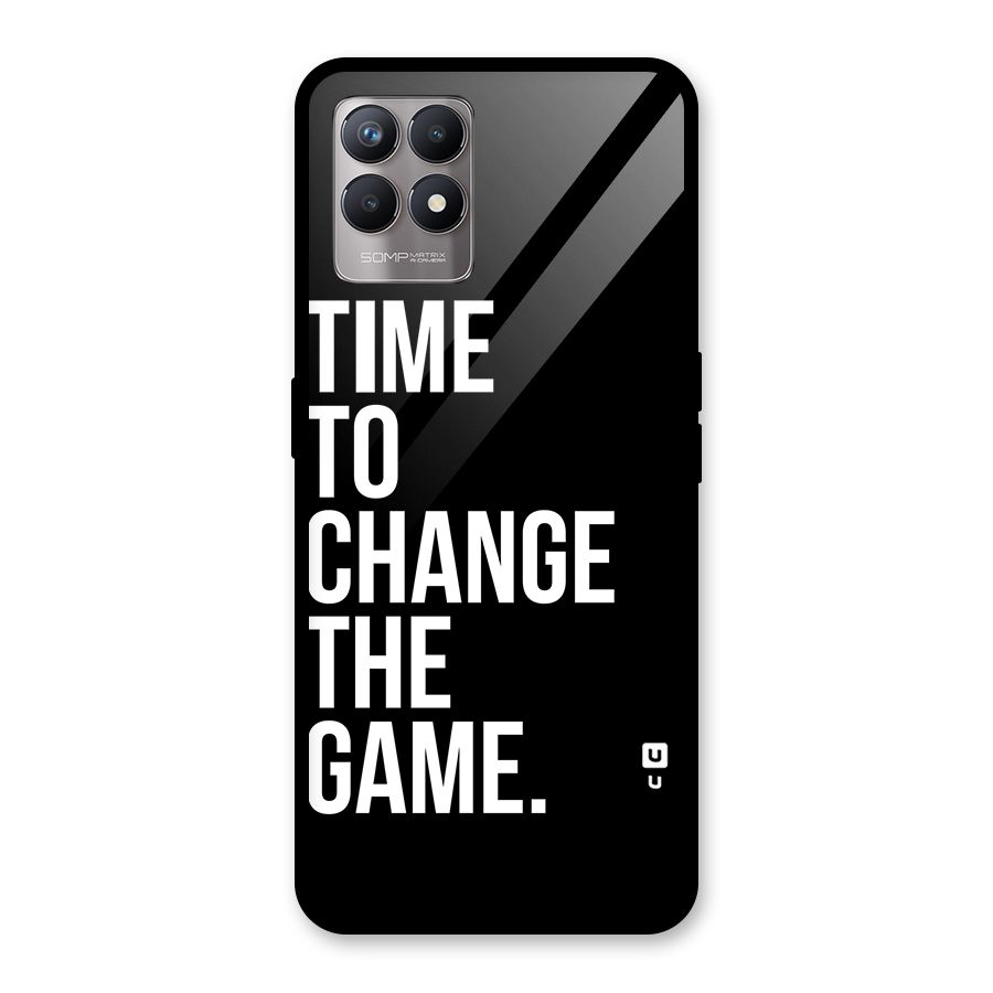 Time to Change the Game Glass Back Case for Realme 8i