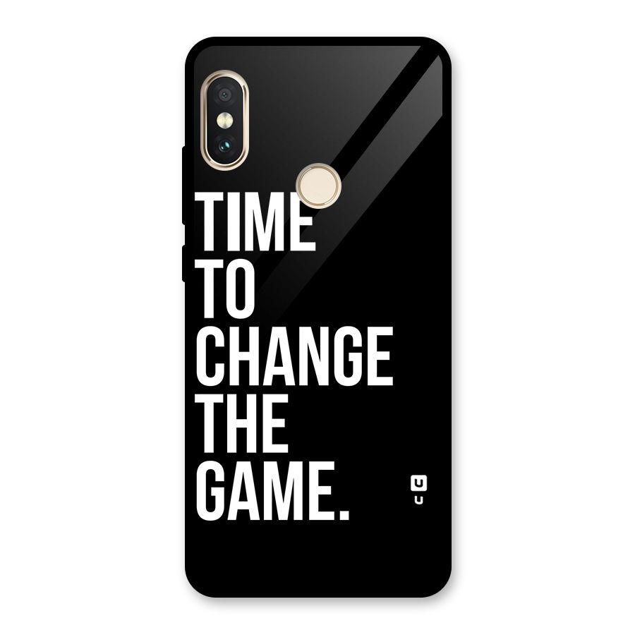 Time to Change the Game Glass Back Case for Redmi Note 5 Pro