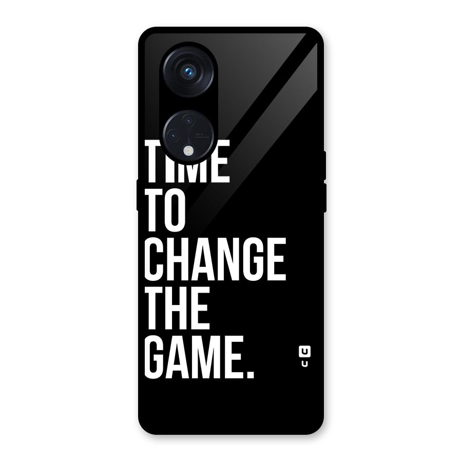 Time to Change the Game Glass Back Case for Reno8 T 5G