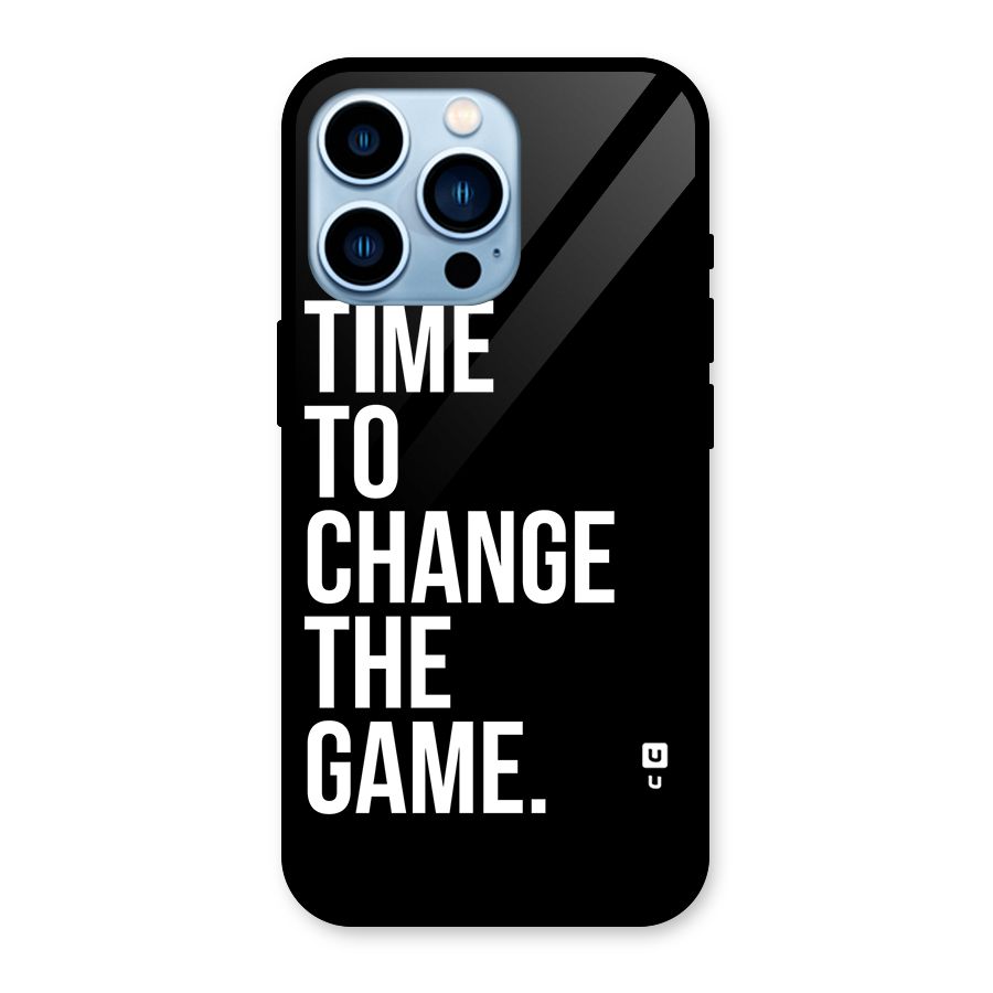 Time to Change the Game Glass Back Case for iPhone 13 Pro