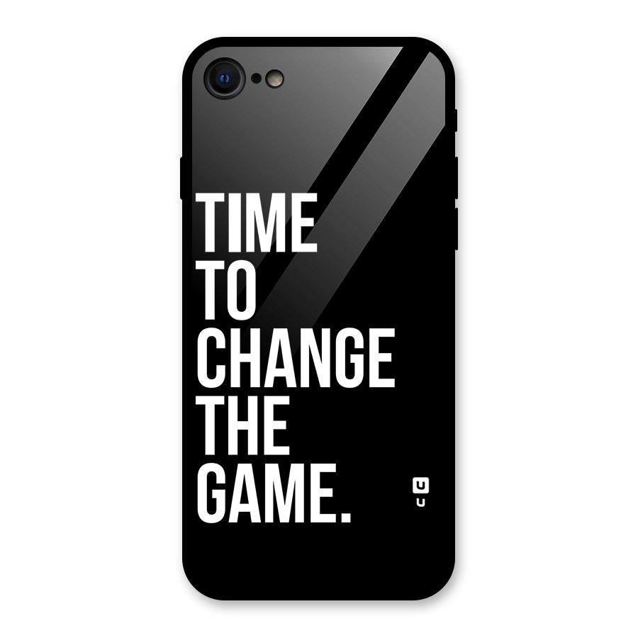 Time to Change the Game Glass Back Case for iPhone SE 2022