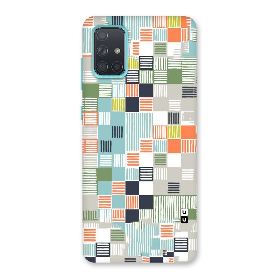Tiny Boxes Stripes Back Case for Galaxy A71