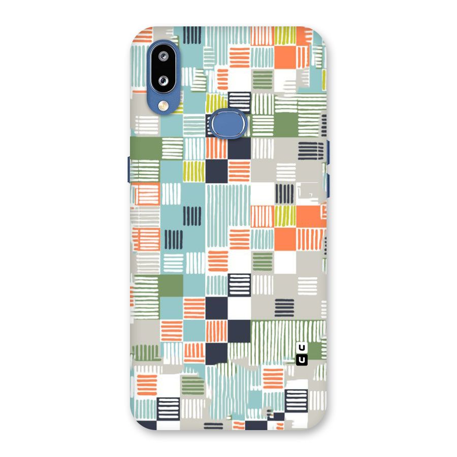 Tiny Boxes Stripes Back Case for Galaxy M01s