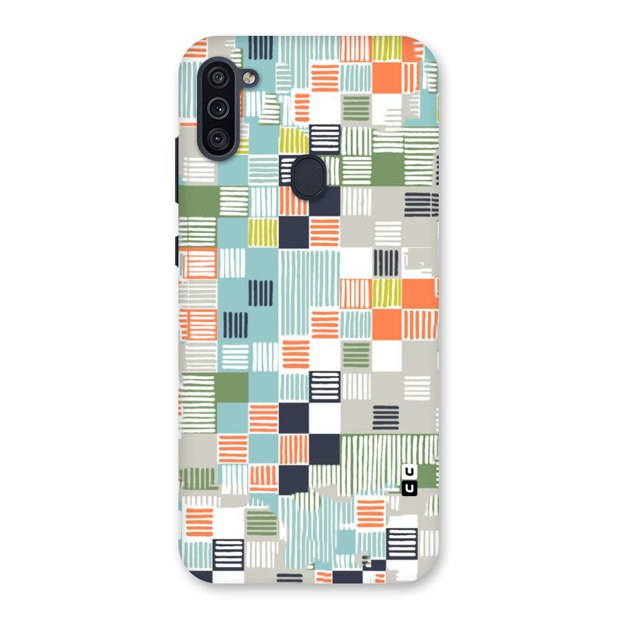 Tiny Boxes Stripes Back Case for Galaxy M11