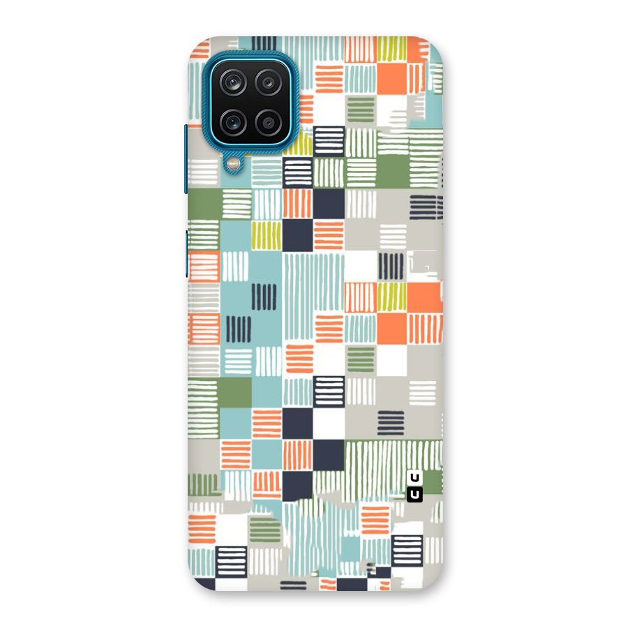 Tiny Boxes Stripes Back Case for Galaxy M12