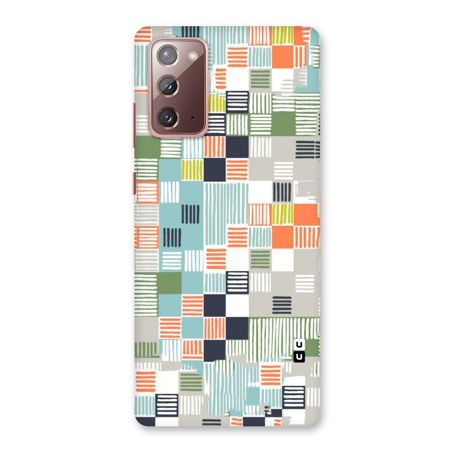 Tiny Boxes Stripes Back Case for Galaxy Note 20