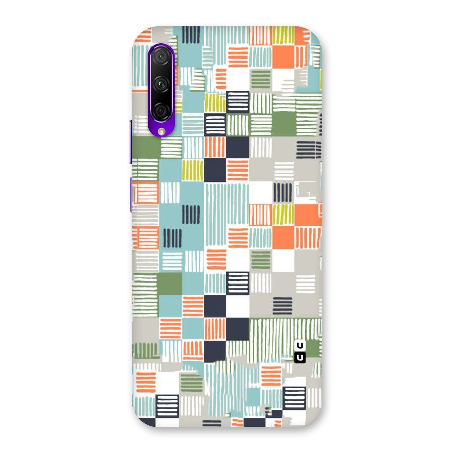 Tiny Boxes Stripes Back Case for Honor 9X Pro