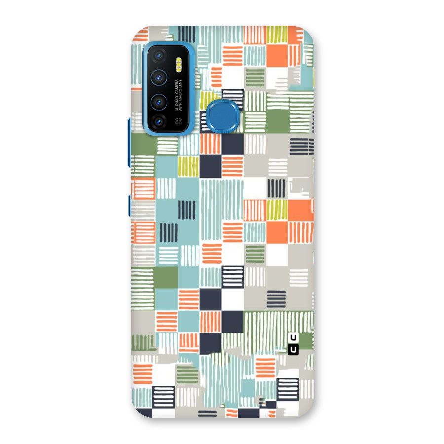 Tiny Boxes Stripes Back Case for Infinix Hot 9