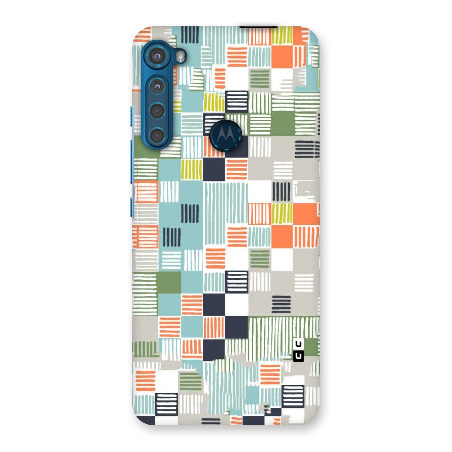 Tiny Boxes Stripes Back Case for Motorola One Fusion Plus