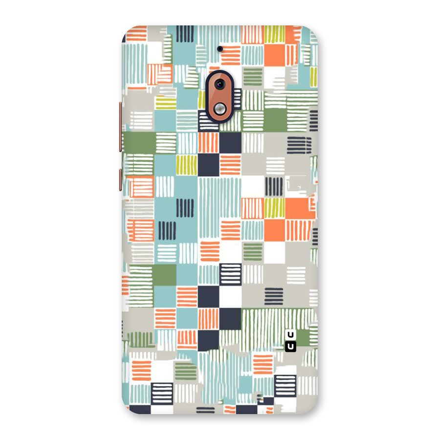 Tiny Boxes Stripes Back Case for Nokia 2.1