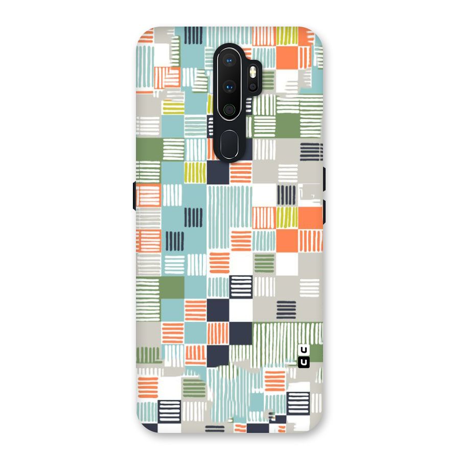 Tiny Boxes Stripes Back Case for Oppo A5 (2020)
