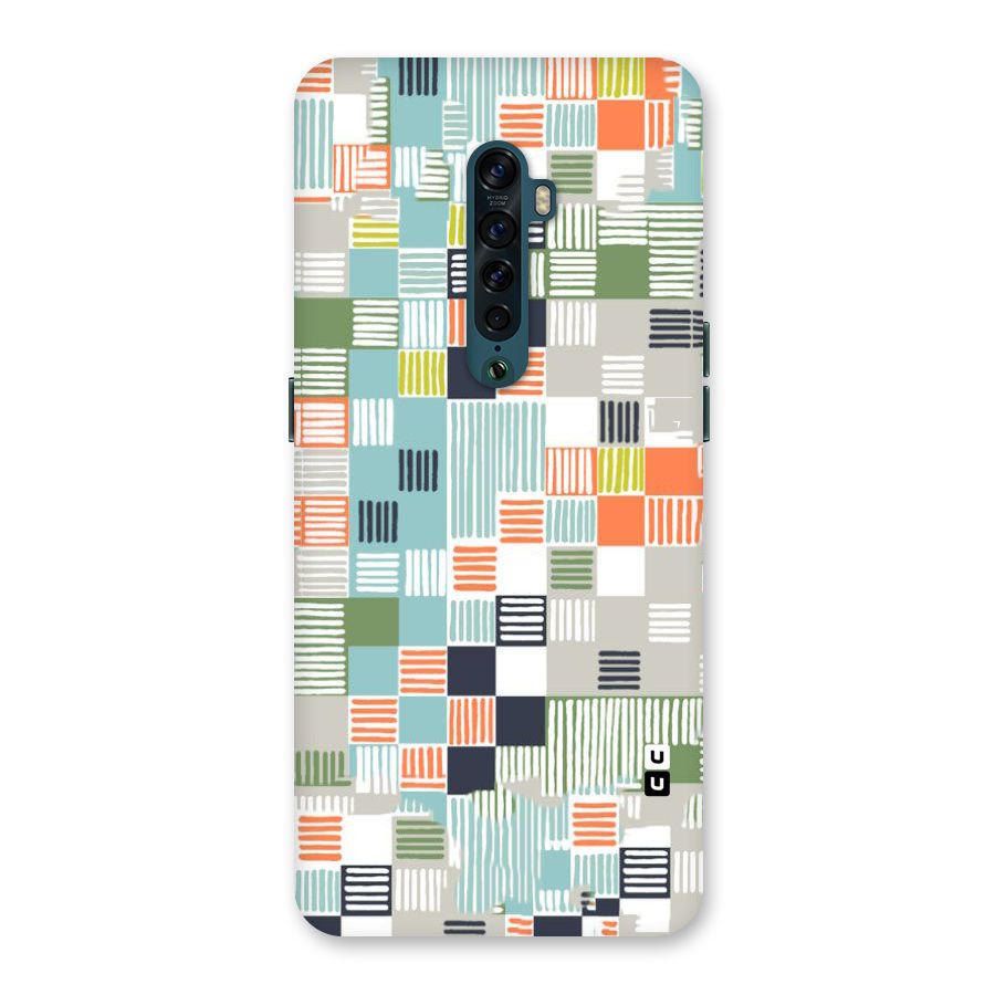 Tiny Boxes Stripes Back Case for Oppo Reno2