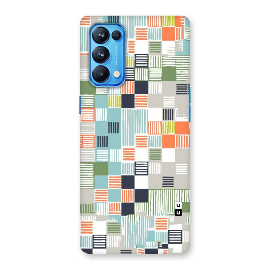 Tiny Boxes Stripes Back Case for Oppo Reno5 Pro 5G