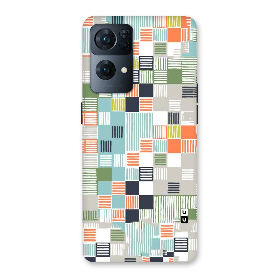 Tiny Boxes Stripes Back Case for Oppo Reno7 Pro 5G