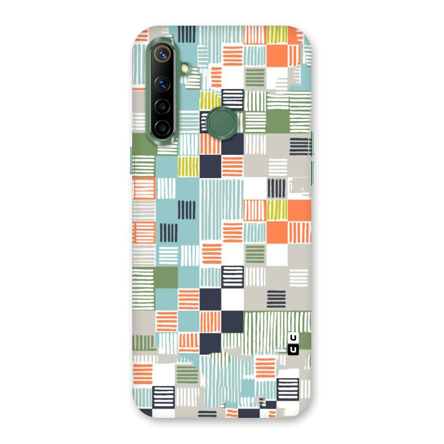 Tiny Boxes Stripes Back Case for Realme Narzo 10