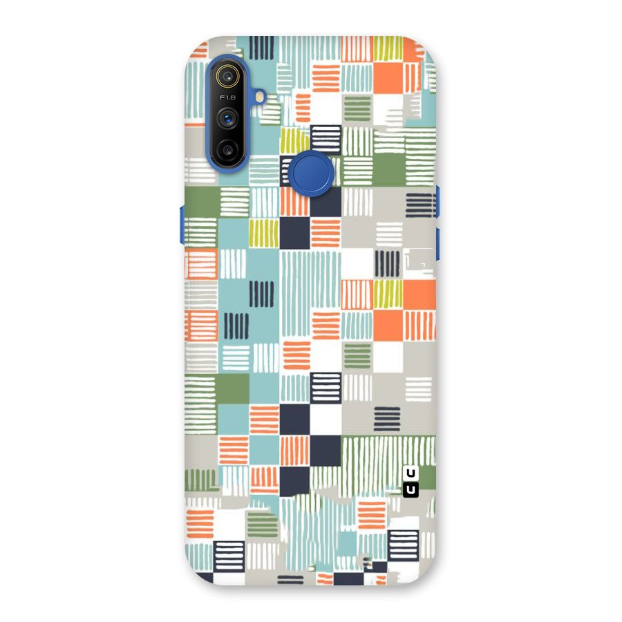 Tiny Boxes Stripes Back Case for Realme Narzo 10A