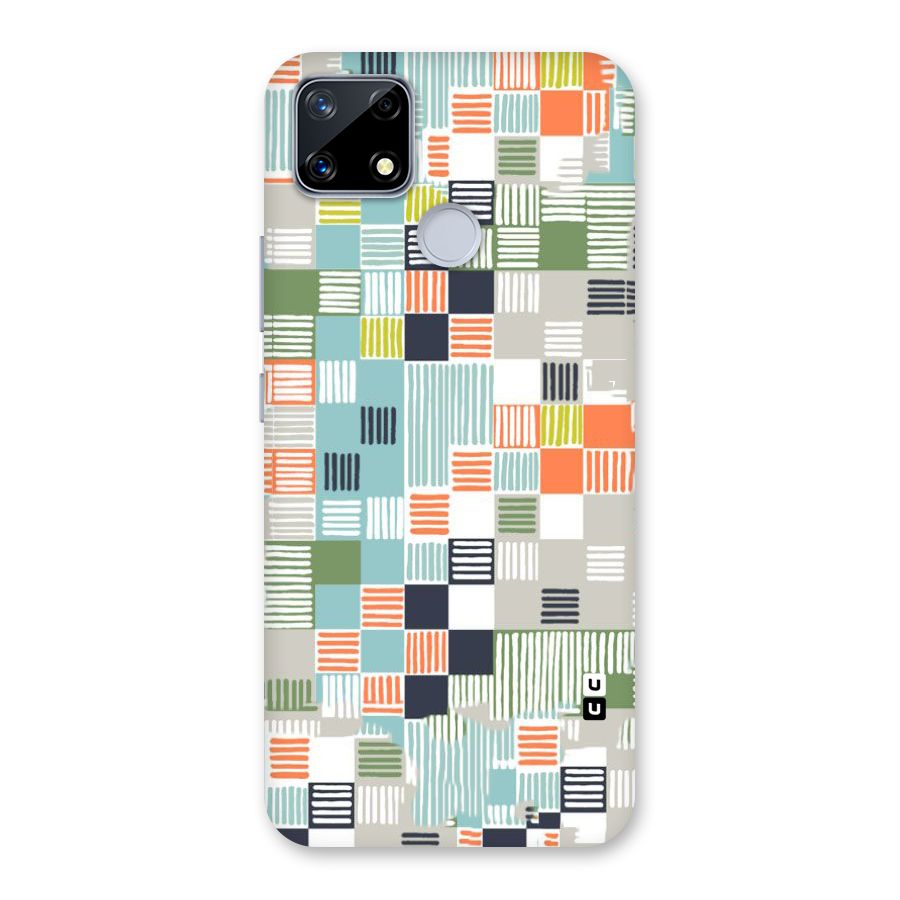 Tiny Boxes Stripes Back Case for Realme Narzo 20