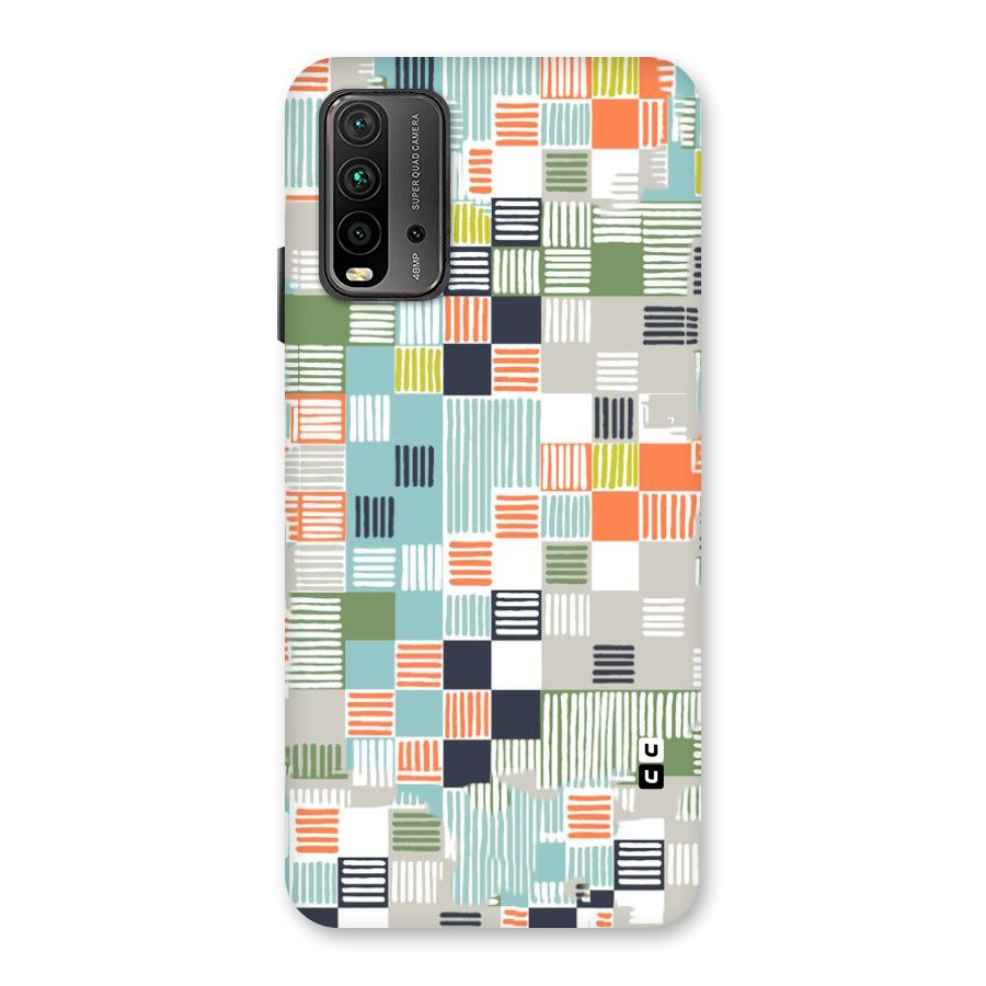 Tiny Boxes Stripes Back Case for Redmi 9 Power