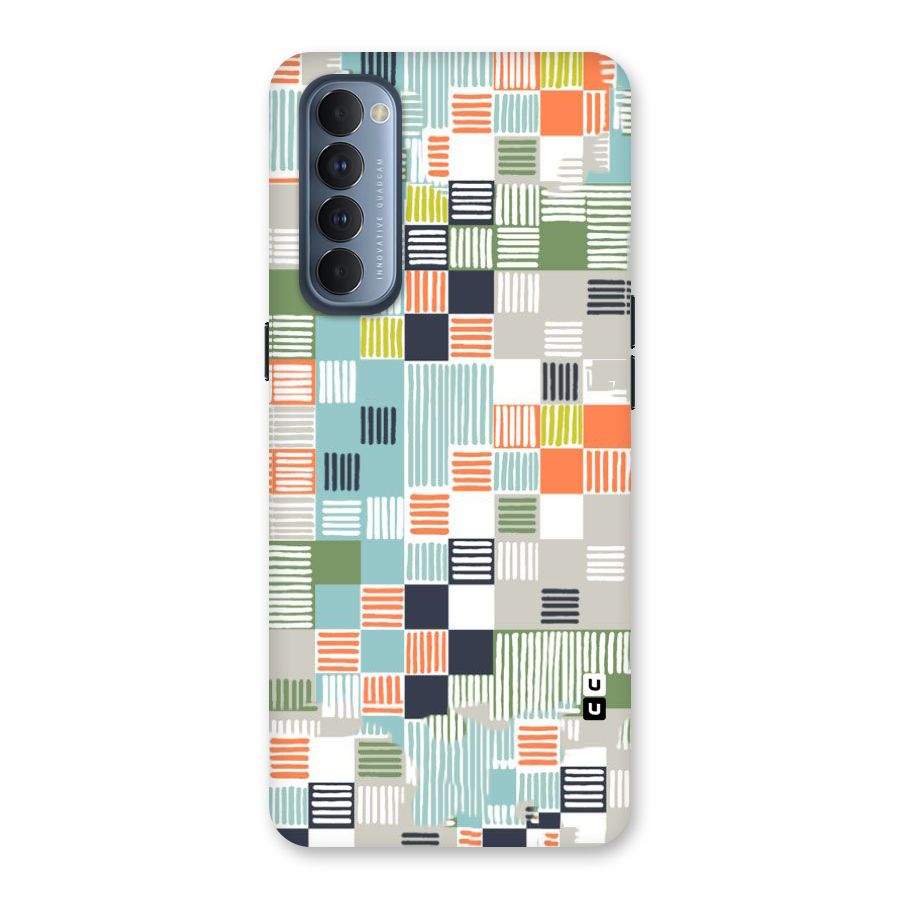 Tiny Boxes Stripes Back Case for Reno4 Pro