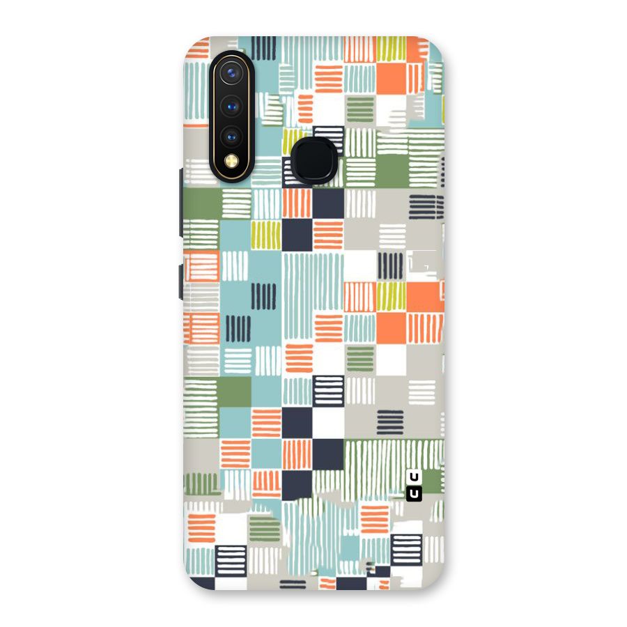 Tiny Boxes Stripes Back Case for Vivo U20
