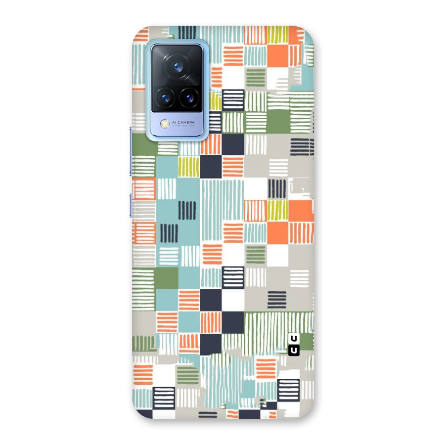 Tiny Boxes Stripes Back Case for Vivo V21 5G
