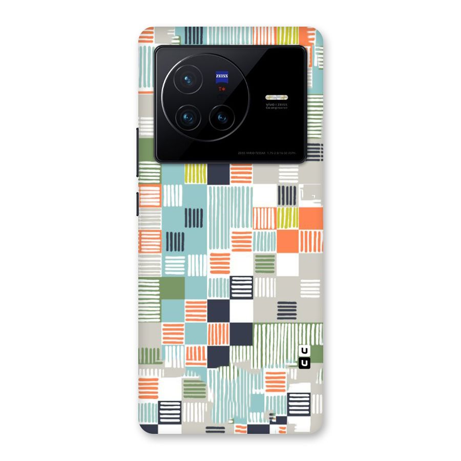 Tiny Boxes Stripes Back Case for Vivo X80
