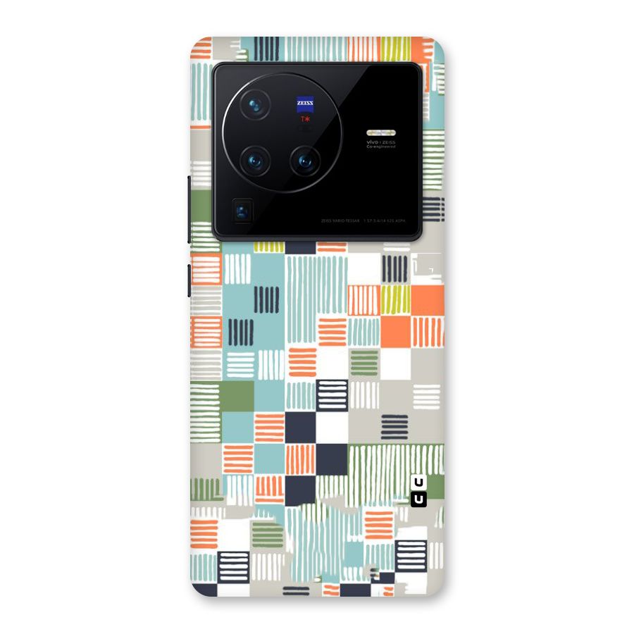Tiny Boxes Stripes Back Case for Vivo X80 Pro