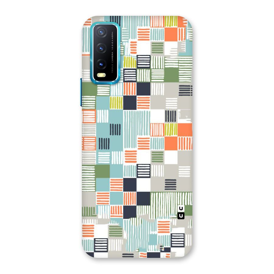 Tiny Boxes Stripes Back Case for Vivo Y20A