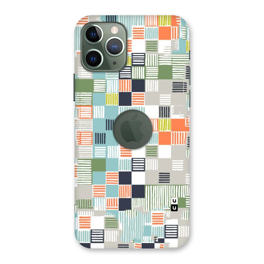 Tiny Boxes Stripes Back Case for iPhone 11 Pro Logo  Cut