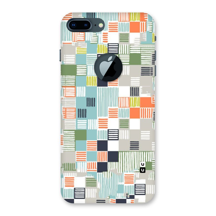 Tiny Boxes Stripes Back Case for iPhone 7 Plus Logo Cut