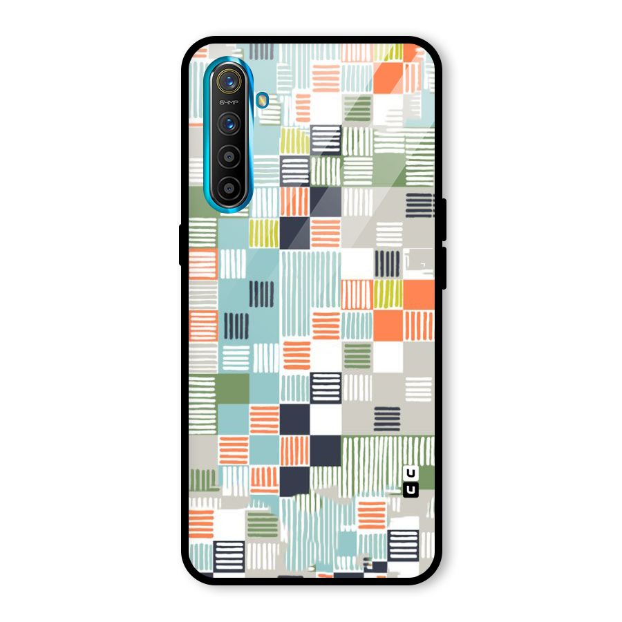 Tiny Boxes Stripes Glass Back Case for Realme X2