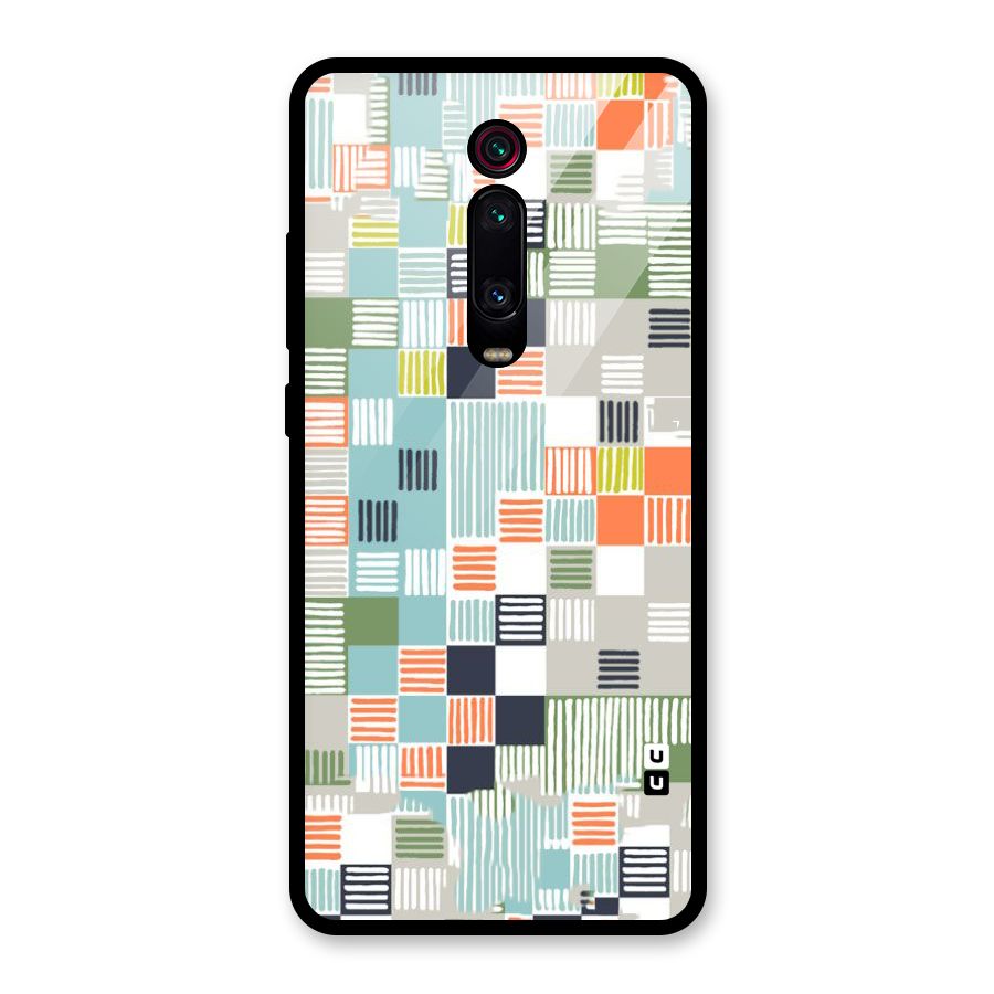 Tiny Boxes Stripes Glass Back Case for Redmi K20