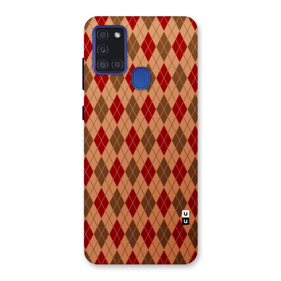 Tiny Checks Diamond Back Case for Galaxy A21s