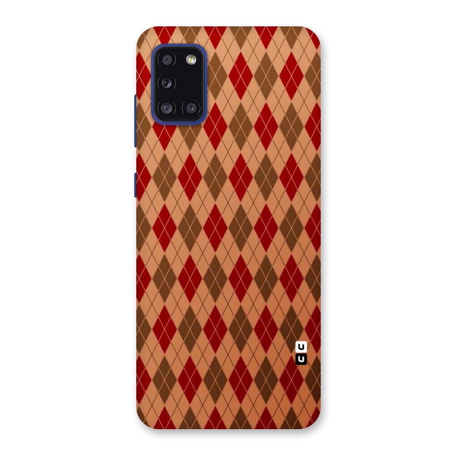 Tiny Checks Diamond Back Case for Galaxy A31