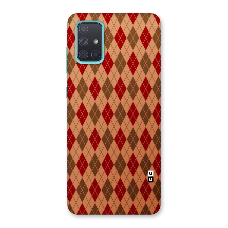 Tiny Checks Diamond Back Case for Galaxy A71