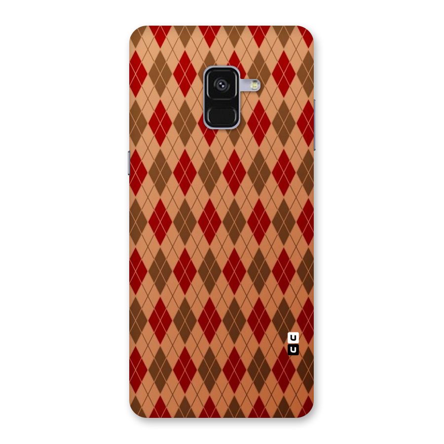Tiny Checks Diamond Back Case for Galaxy A8 Plus