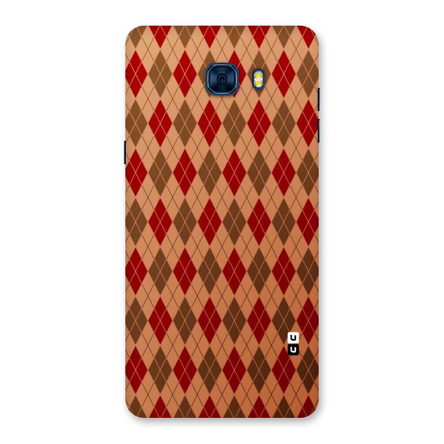 Tiny Checks Diamond Back Case for Galaxy C7 Pro