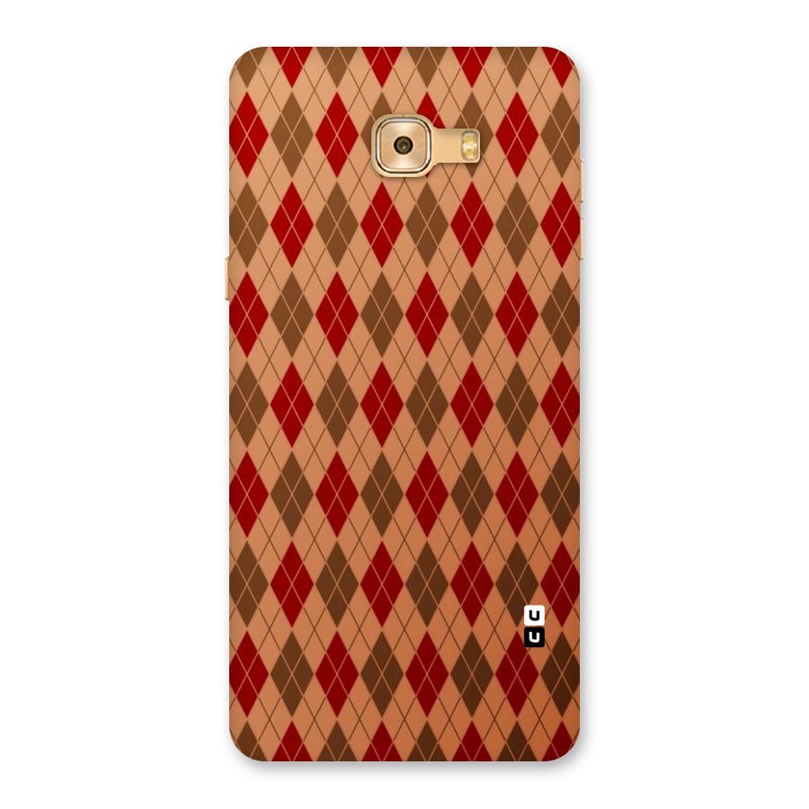 Tiny Checks Diamond Back Case for Galaxy C9 Pro