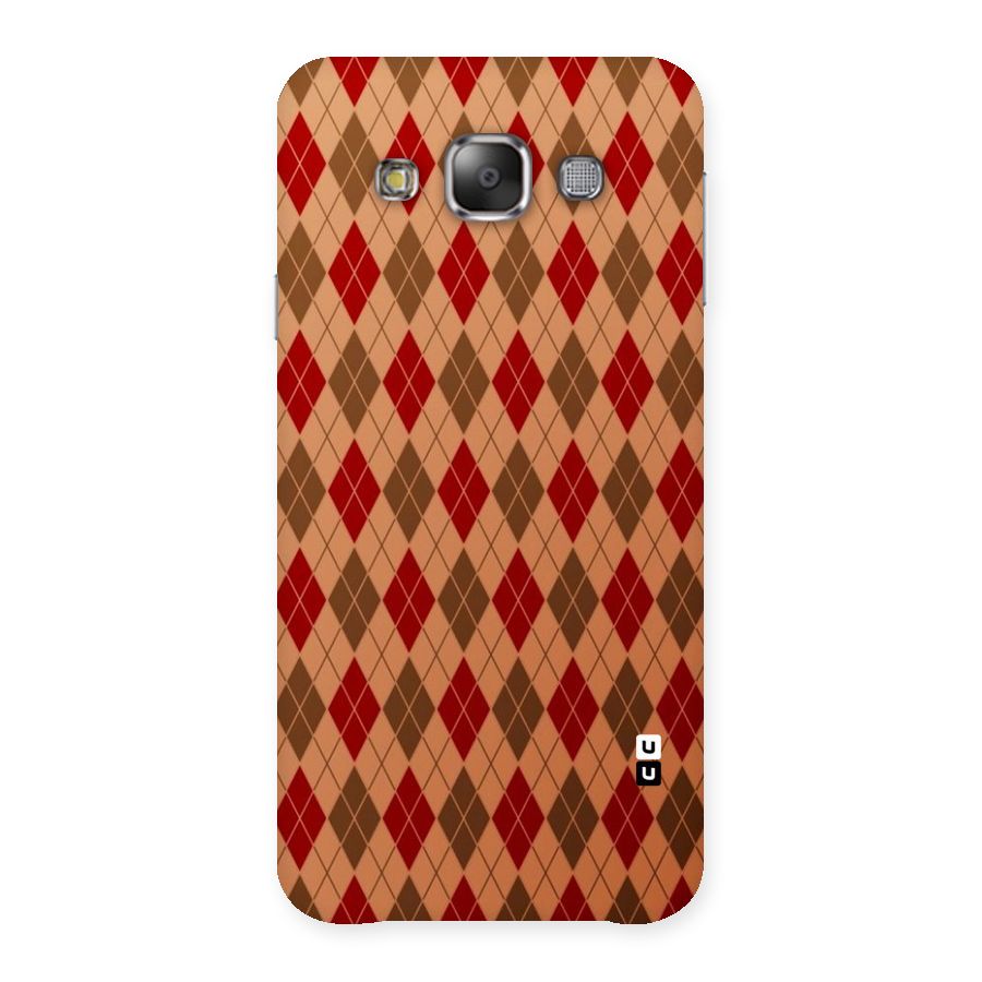 Tiny Checks Diamond Back Case for Galaxy E7