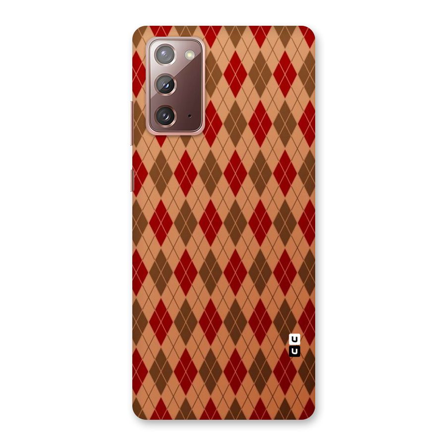 Tiny Checks Diamond Back Case for Galaxy Note 20