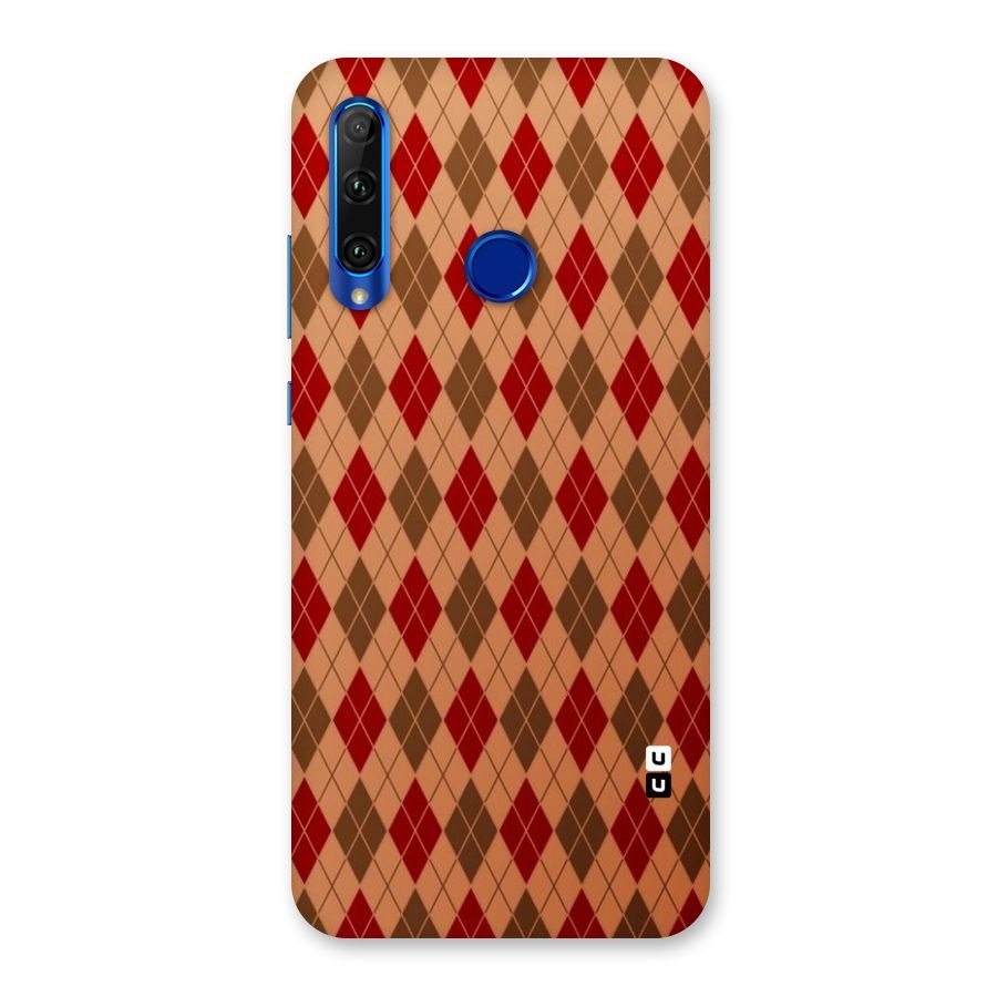 Tiny Checks Diamond Back Case for Honor 20i