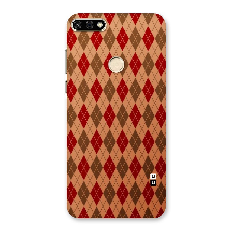 Tiny Checks Diamond Back Case for Honor 7A