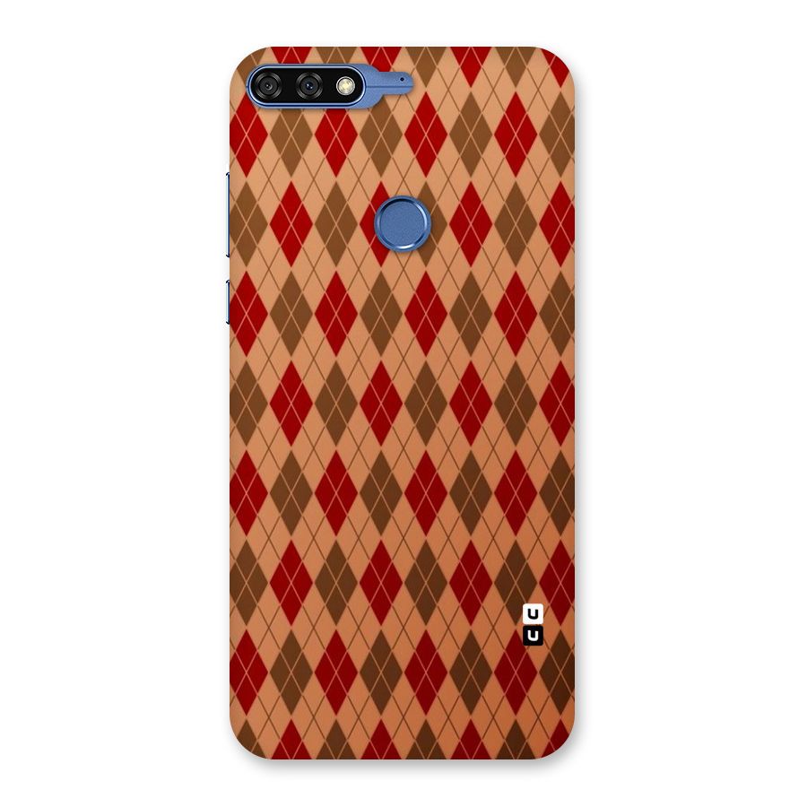 Tiny Checks Diamond Back Case for Honor 7C