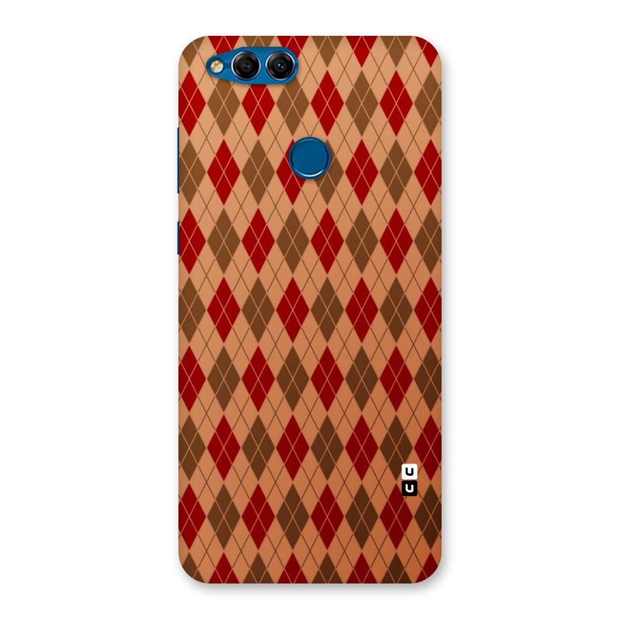 Tiny Checks Diamond Back Case for Honor 7X