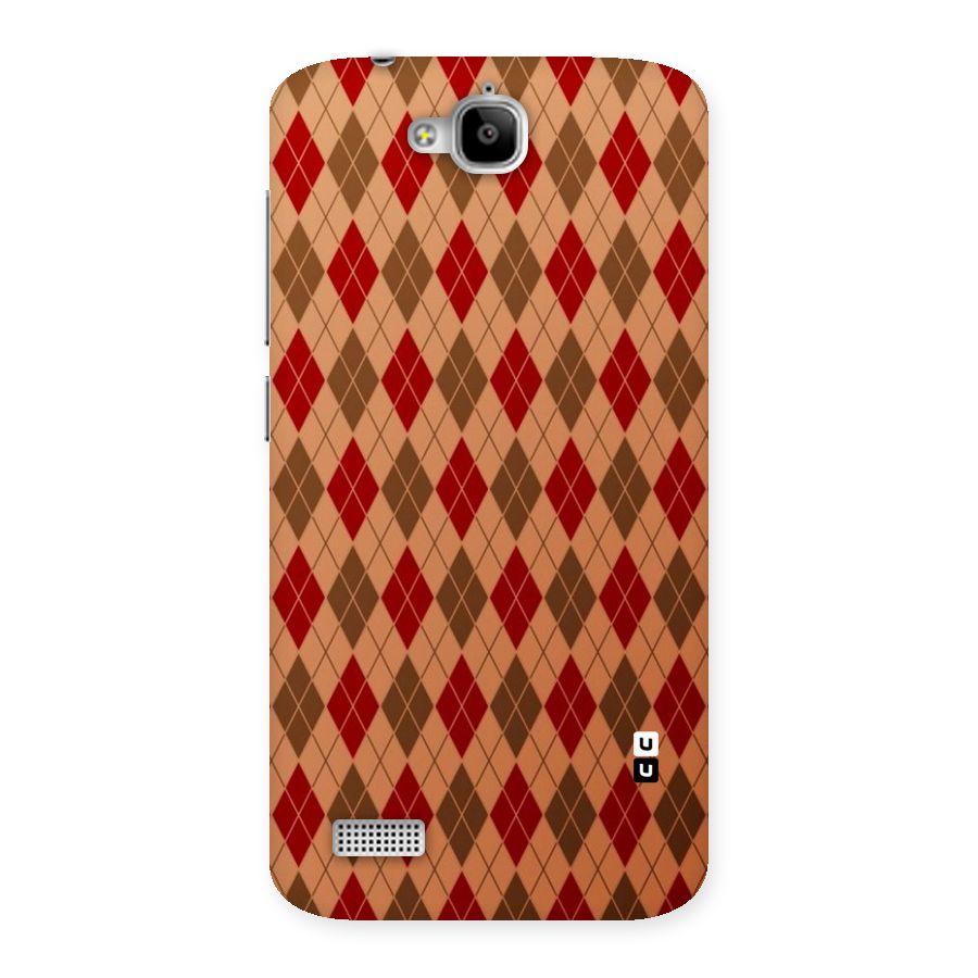 Tiny Checks Diamond Back Case for Honor Holly