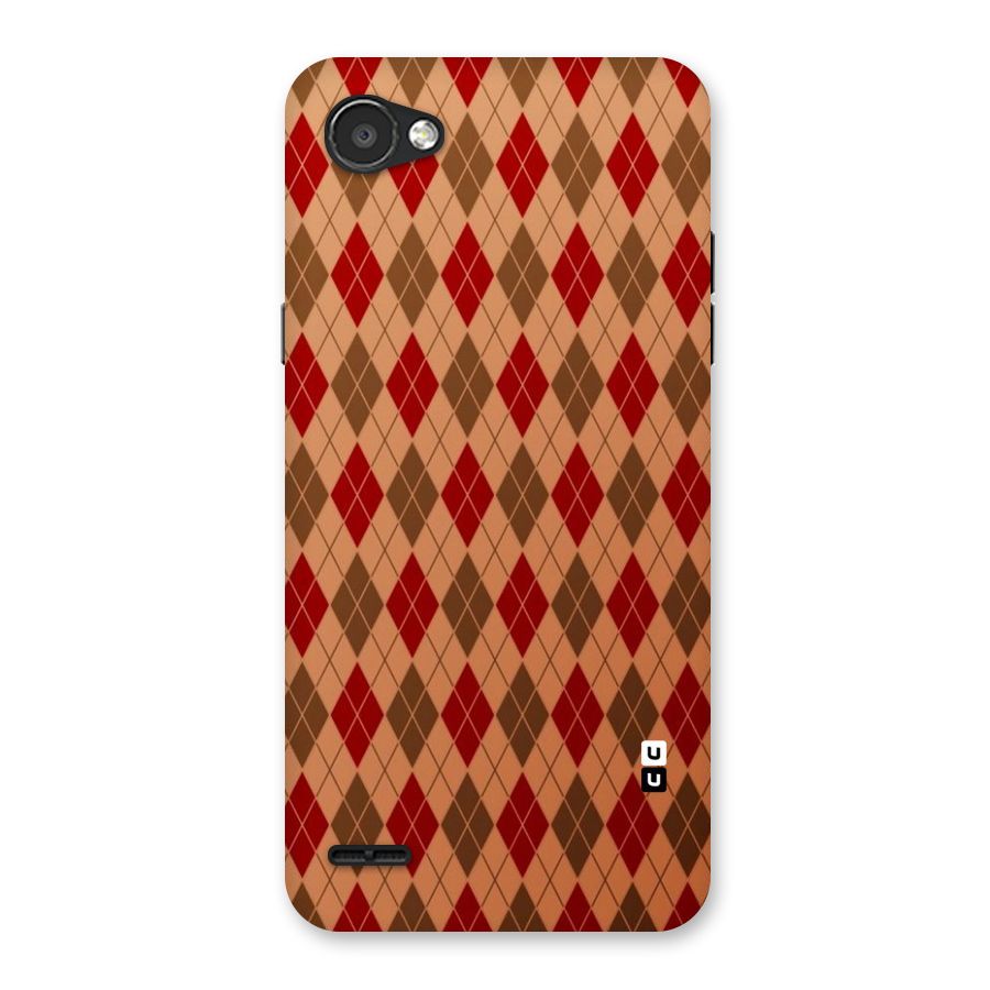 Tiny Checks Diamond Back Case for LG Q6