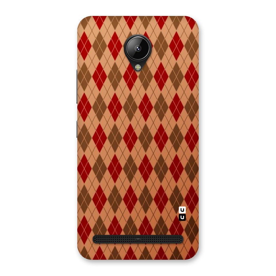 Tiny Checks Diamond Back Case for Lenovo C2