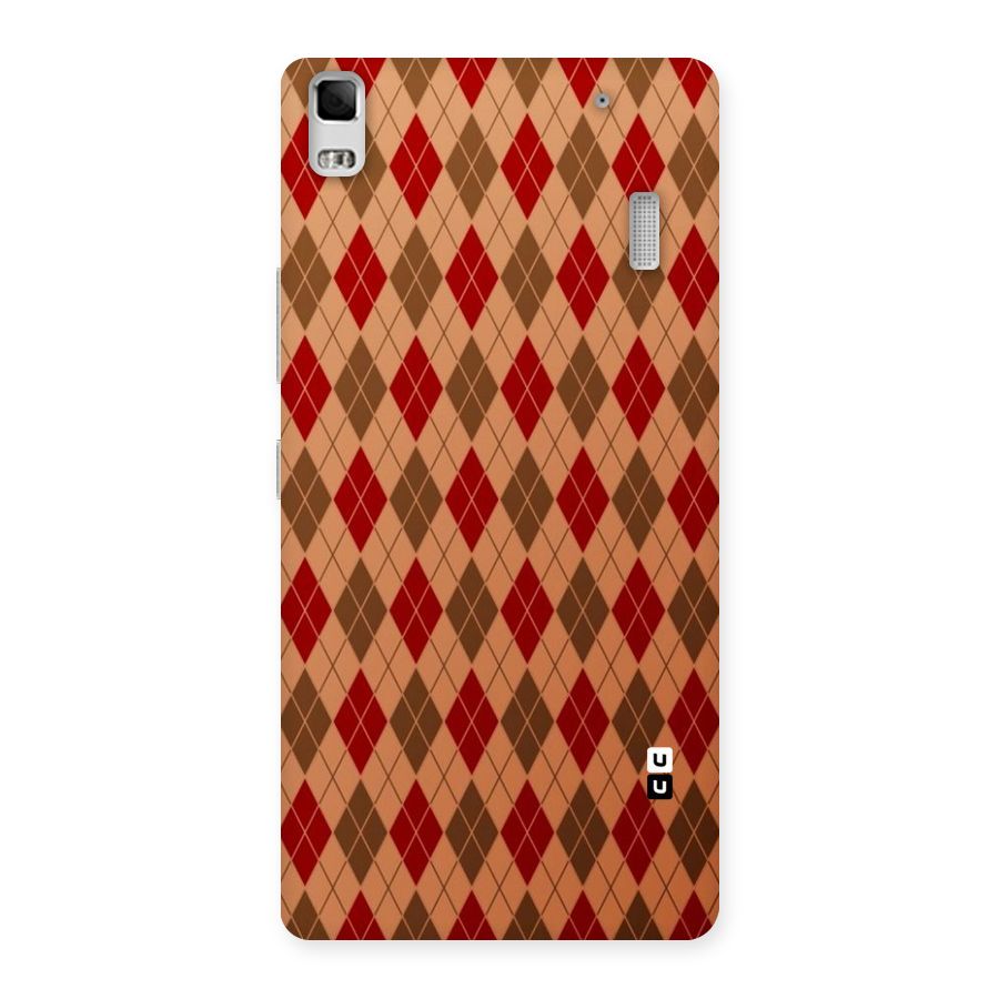 Tiny Checks Diamond Back Case for Lenovo K3 Note
