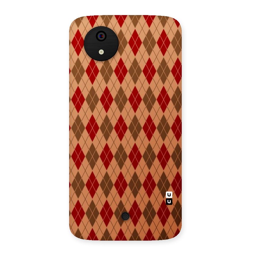 Tiny Checks Diamond Back Case for Micromax Canvas A1